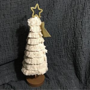 NWT Fringe Christmas Tree Decor Piece